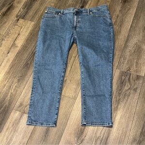 Madewell Classic Straight-Leg Jeans in Medium Blue Denim